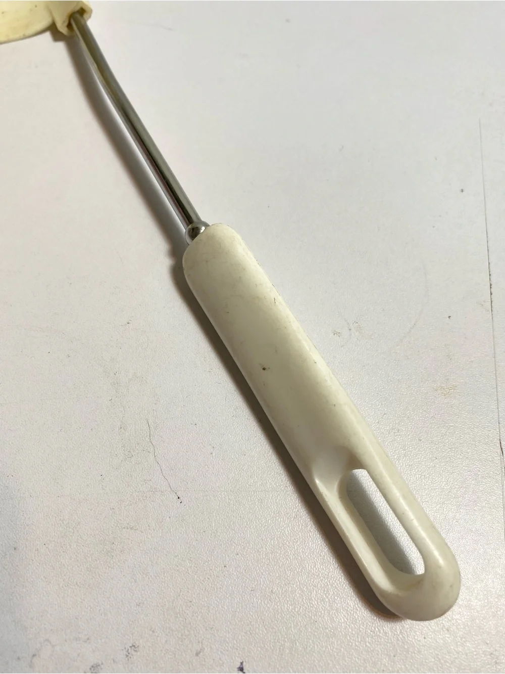 None handle steel colored